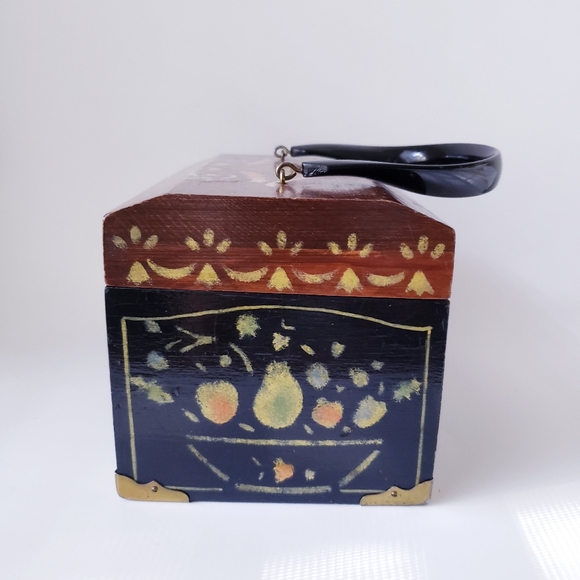 Vintage Bicentennial Wooden Box Purse - Picture 7 of 12